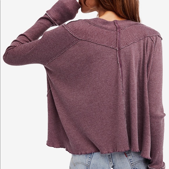 Free People Oceanview Slouchy Top - Picture 2 of 2